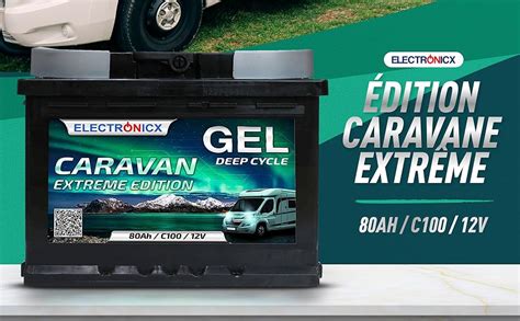 Batterie Gel 80Ah Caravan Extreme Edition 80 Ah Solaire Camping Car