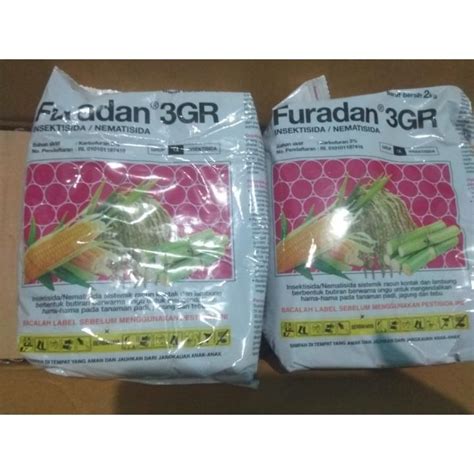 FURADAN 2 KG INSEKTISIDA NEMATISIDA 3 GR BAHAN AKTIF KARBUFURAN 3