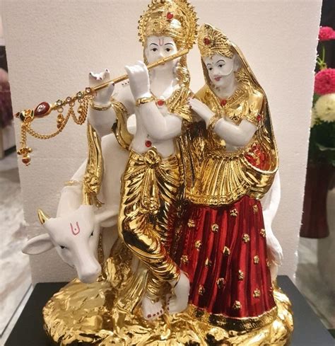 Hindu Marble Radha Krishna Statue For Worship Size 66 Inch At Rs