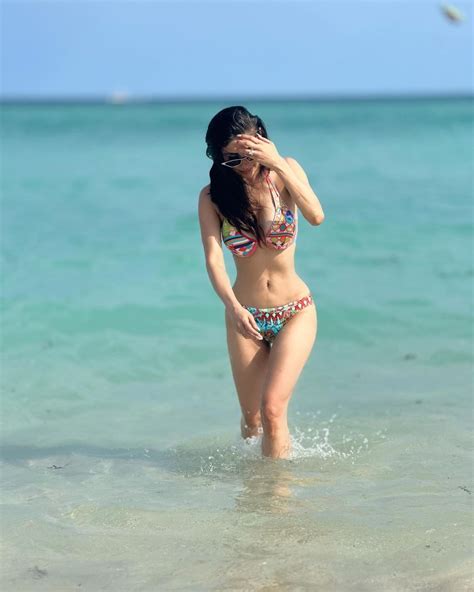 Mouni Roy Raises Temperature In A Hot Multicolored Bikini Netizens Body Shamed Her Svelte Figure