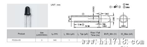 光敏接收管电子元器件维库仪器仪表网