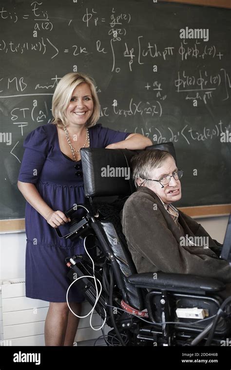 GREAT BRITAIN /Cambridge/Stephen Hawking and his daughter Lucy Hawking ...