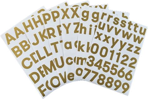 Plakletters Goud Alfabet Stickers Met Cijfers Hoogte Cm Bol