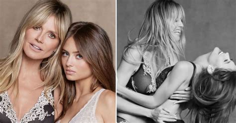 Heidi Klum S Lingerie Ad With Her Year Old Daughter Slammed As Weird And Disturbing