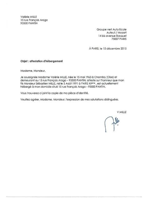 Attestation D Hébergement Et De Prise En Charge Exemple Tout Ce Que