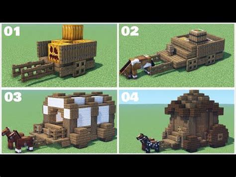 (190) 4 Awesome wagon designs in Minecraft | Minecraft Tutorial ...