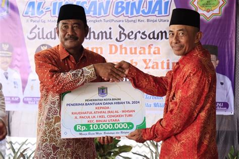 Wali Kota Binjai Bantu Raudhatul Athfal Al Ikhsan WASPADA