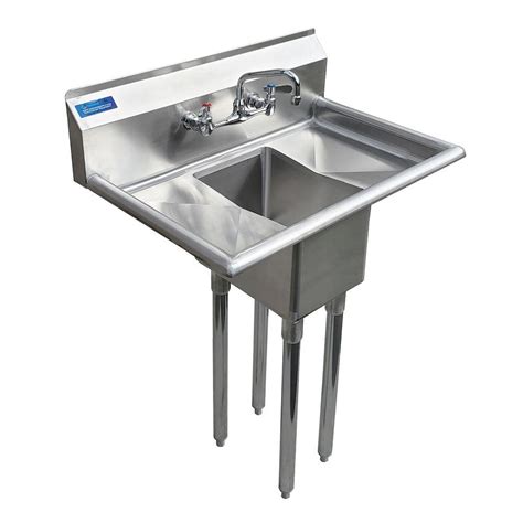 AMGOOD 20 In X 30 In Stainless Steel One Compartment Utility Sink