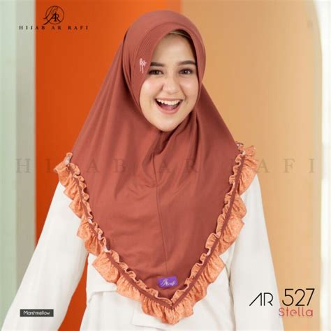 Jual Hijab Instant Jilbab Kerudung Bergo Instan Arrafi AR 527 Terbaru