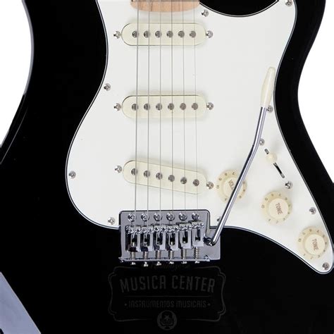 Guitarra Stratocaster Strinberg Sts Preta Black Friday Musica