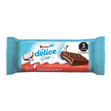 Pastelito Kinder Délice coco 39 g Walmart