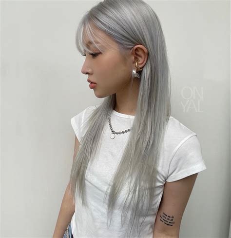 Pinterest Silver Blonde Hair Silver White Hair Blonde Asian Hair