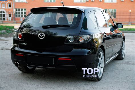 Реснички на заднюю оптику MS на Mazda 3 BK