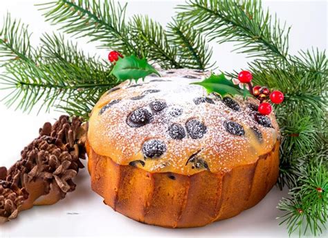 Premium AI Image | Christmas cake pudding red