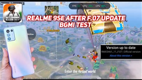 Realme Se After F Update Bgmi Test Realme Speed Edition Youtube