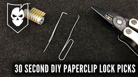 Second Diy Paperclip Lock Picks Youtube