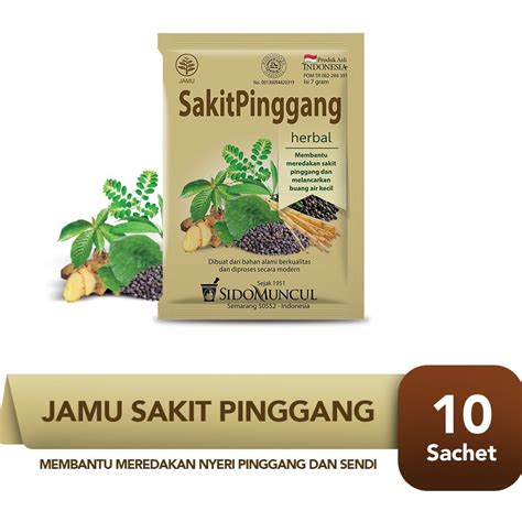 Jual Sidomuncul Obat Sakit Pinggang Jamu Pegal Linu Pegel Linu Nyeri