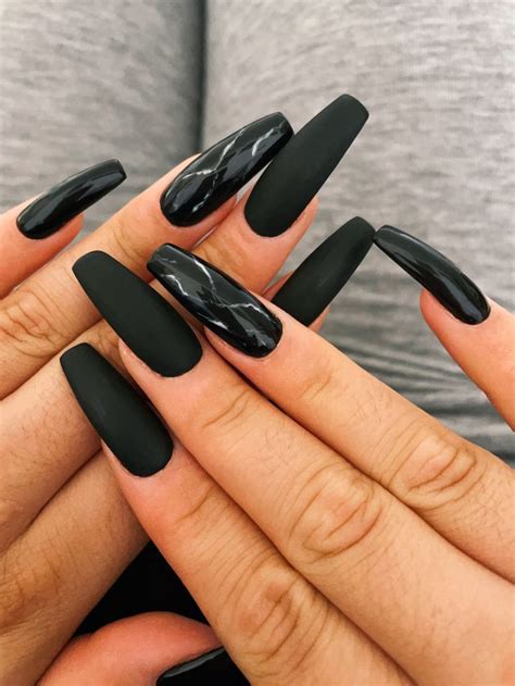 Black Nails Idee Per Unghie Unghie Unghie Colorate