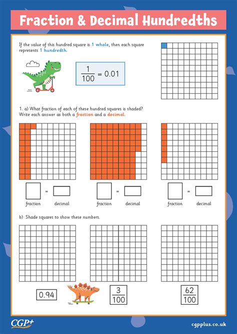 Equivalent Fraction And Decimal Problems Hundredths Foundation Year