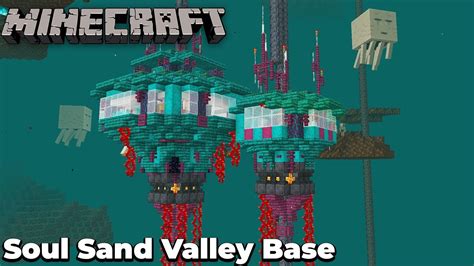 Minecraft 1 16 Nether Base Soul Sand Valley Basalt Pillars Lets