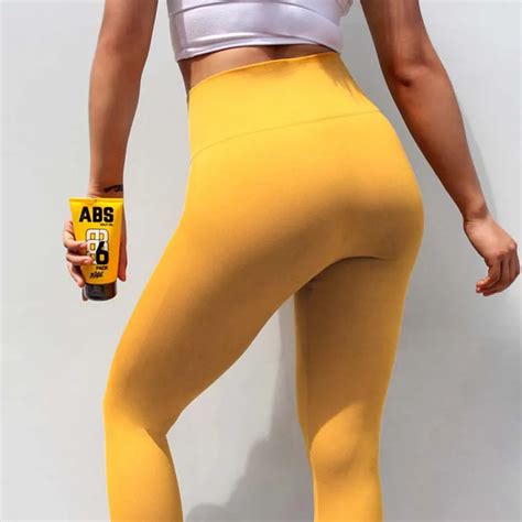 Nylon Elastic Women Yoga Pants Calf Length Pants Gym Running Cropped