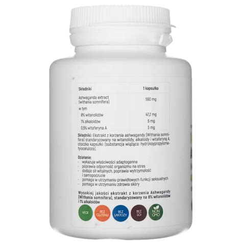Kapsułki Aliness Natural Ashwagandha 9% 600mg 100 szt. - Opinie i ceny ...
