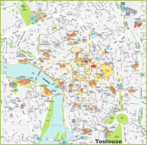 Carte De Toulouse Plusieurs De Cartes De La Ville Rose