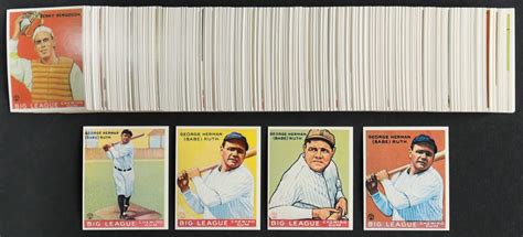 1933 Goudey Reprints Complete Set Of 240 Baseball Cards With Babe