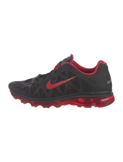 Nike Air Max Plus 'Black Sport Red' Athletic Sneakers - Black Sneakers ...