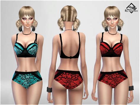 The Sims Resource Lace Time Lingerie