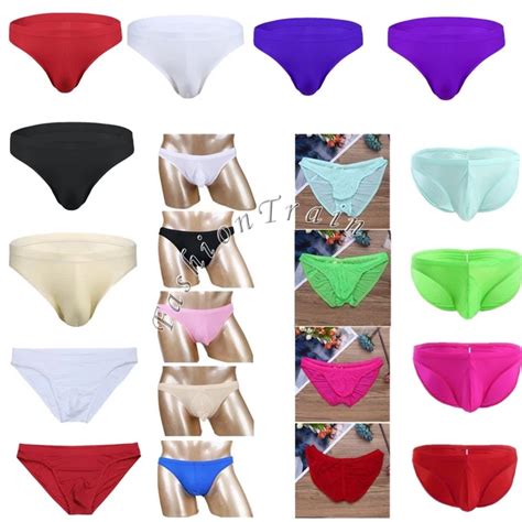 Sexy Men S Ice Silk Lingerie Sheer Bikini Bulge Pouch Briefs Underwear Swimwear Picclick Au