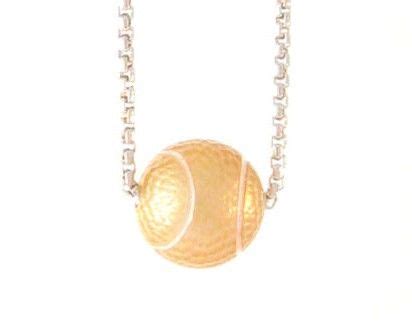 GALATEA PEARL TENNIS BALL NECKLACE 190 00 Galatea Golden Pearl Tennis