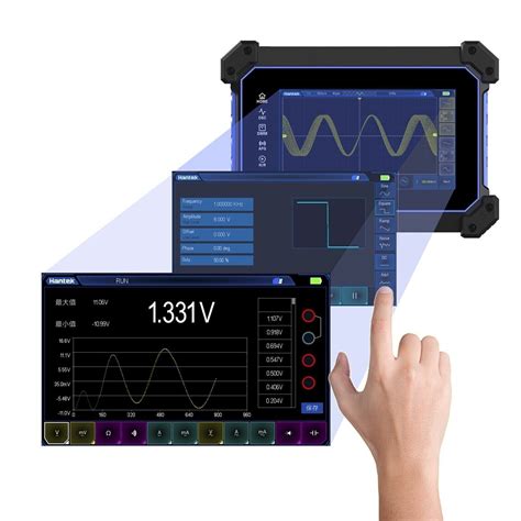 Hantek TO1112 TO1112C TO1112D 7" Touch Screen Digital Oscilloscope 2CH ...