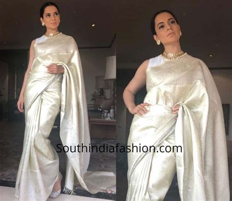 12 Stunning Silk Saree Looks Of Kangana Ranaut!