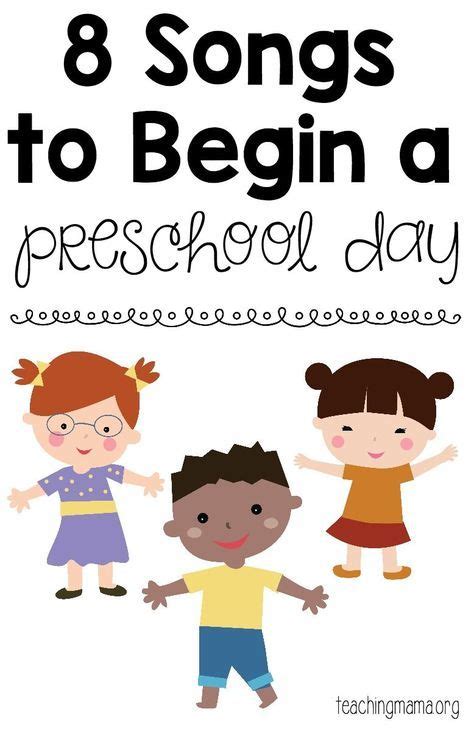 8 Songs to Begin the School Day | Preschool fun, Preschool activities ...