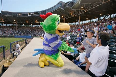 Krash, mascot of the Columbus Clippers