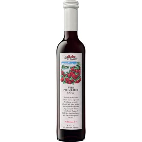 Darbo Sirope de Arándanos Rojos Silvestres 0 50 litro Piccantino