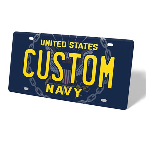 Custom Navy License Plate: Show Your Naval Pride — CityLocs