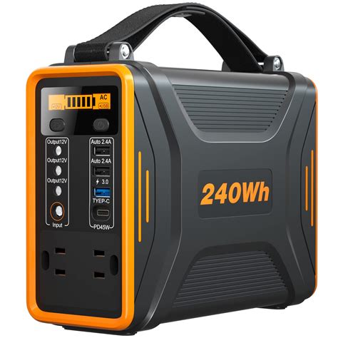 Buy 240Wh Portable Power Station with AC Outlets, 400W Peak(Rated 200W ...