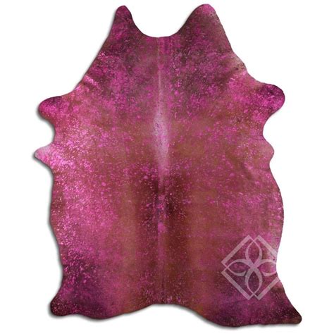 100 Real Brazilian Cowhide Fur Rug Acid Wash Pink Cowhide Rug Rea