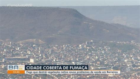 Moradores de Barreiras relatam dificuldade para respirar após incêndio