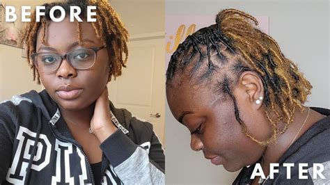 Come Get A Retwist With Me Simple Style For Short Starter Locs YouTube