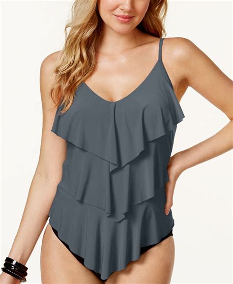 Magicsuit Rita Tiered Ruffle Tankini Top Macys