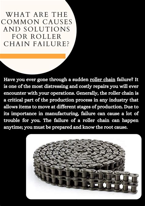 Ppt What Are The Common Causes And Solutions For Roller Chain Failure