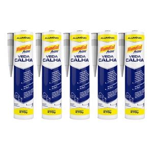 Veda Calha Alumínio 300ml 270g Mundial Prime Kit 5 Unid Leroy Merlin