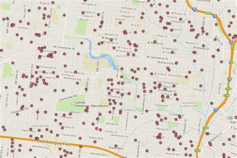 Registered Sex Offender Map Of San Antonio Area ZIP Codes