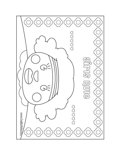 Girls Rule Coloring Page Coloring Pages