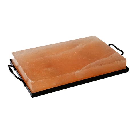 Himalayan Salt Slab Tiles Blocks And Cookware Plates With Wooden Slab