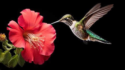 Premium Photo | Hummingbird and Flower Painting