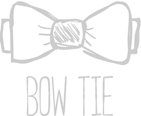 Bow tie outline 36657537 Vector Art at Vecteezy